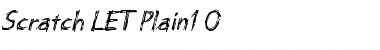 Download Scratch LET Plain Font