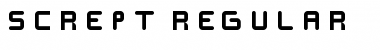 Download SCREPT Regular Font