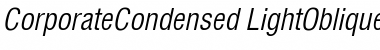Download CorporateCondensed Font