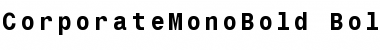 Download CorporateMonoBold Bold Font