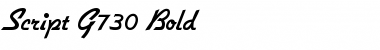 Download Script-G730 Bold Font
