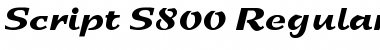 Download Script-S800 Regular Font