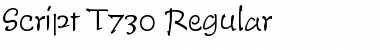 Download Script-T730 Regular Font