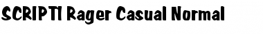 Download SCRIPT1 Rager Casual Normal Font