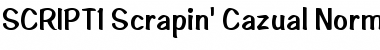 Download SCRIPT1 Scrapin' Cazual Normal Font