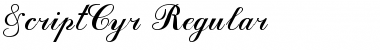 Download ScriptCyr Regular Font