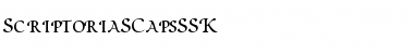 Download ScriptoriaSCapsSSK Regular Font