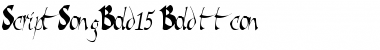 Download ScriptSongBold15 Bold Font