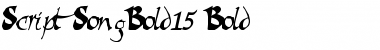 Download ScriptSongBold15 Bold Font