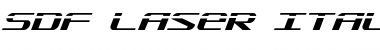 Download SDF Laser Italic Laser Italic Font