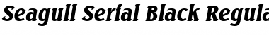Download Seagull-Serial-Black RegularItalic Font