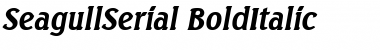 Download SeagullSerial BoldItalic Font