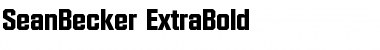 Download SeanBecker-ExtraBold Regular Font