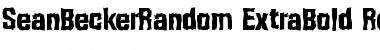 Download SeanBeckerRandom-ExtraBold Regular Font