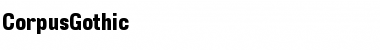 Download CorpusGothic Font