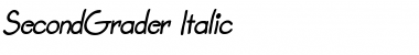 Download SecondGrader Italic Font