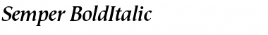 Download Semper BoldItalic Font