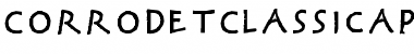 Download CorrodetClassicaps-Black Font