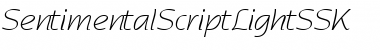 Download SentimentalScriptLightSSK Font