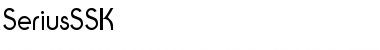 Download SeriusSSK Regular Font Title Preview
