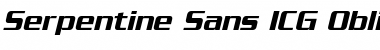 Download Serpentine Sans ICG Oblique Font