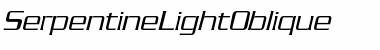 Download SerpentineLightOblique Font