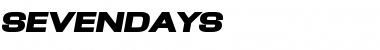 Download SevenDays Regular Font