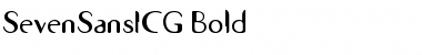 Download SevenSansICG Bold Font