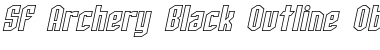 Download SF Archery Black Outline Font