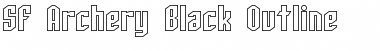 Download SF Archery Black Outline Font