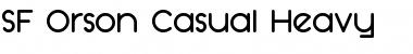 Download SF Orson Casual Heavy Regular Font Title Preview
