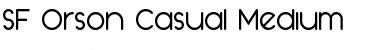 Download SF Orson Casual Medium Regular Font Title Preview