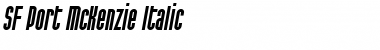 Download SF Port McKenzie Italic Font Title Preview