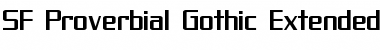 Download SF Proverbial Gothic Extended Regular Font Title Preview