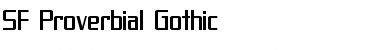 Download SF Proverbial Gothic Regular Font Title Preview
