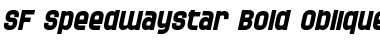 Download SF Speedwaystar Bold Oblique Font
