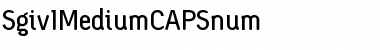 Download Sgiv1MediumCAPSnum Font