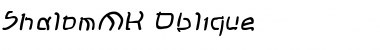 Download ShalomMK Italic Font Title Preview