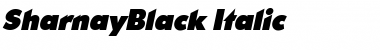 Download SharnayBlack Italic Font