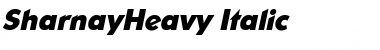 Download SharnayHeavy Italic Font