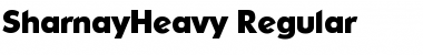 Download SharnayHeavy Regular Font