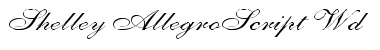 Download Shelley-AllegroScript Wd Font
