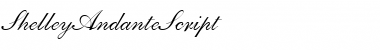 Download ShelleyAndanteScript RomanItalic Font