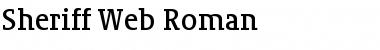 Download Sheriff Web-Roman Regular Font