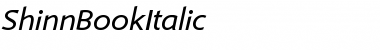 Download ShinnBookItalic Regular Font
