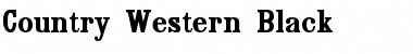 Download Country Western Black Font