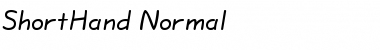 Download ShortHand Normal Font