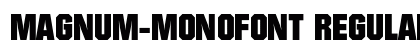 Magnum-Monofont Regular preview