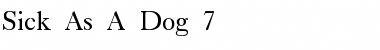 Download Sick As A Dog 7 Regular Font