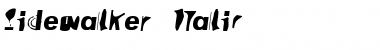Download Sidewalker Italic Font